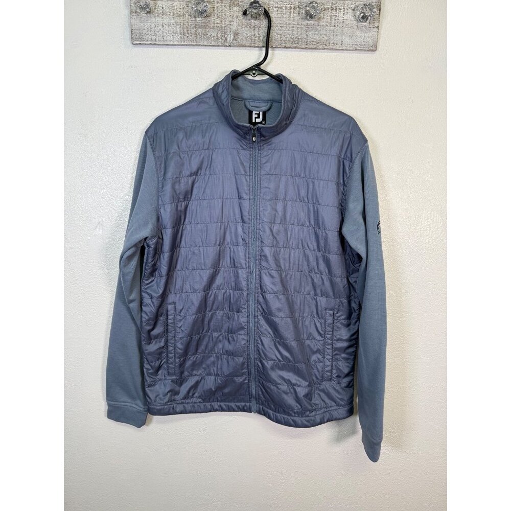 Footjoy Hybrid Jacket Mens M Gray Full Zip Lightweight Golf Performance